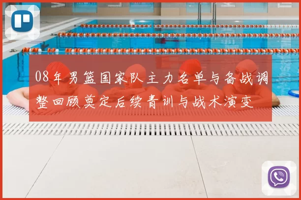 08年男篮国家队主力名单与备战调整回顾奠定后续青训与战术演变